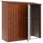 Preview: Gartenhütten Braun 203 x 85,5 x 200 cm Metall