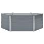 Preview: Hochbeet 129 x 129 x 45 cm Verzinkter Stahl Grau