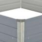 Preview: Hochbeet 129 x 129 x 45 cm Verzinkter Stahl Grau