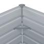 Preview: Hochbeet 129 x 129 x 45 cm Verzinkter Stahl Grau