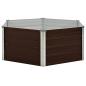 Preview: Hochbeet Braun 129 x 129 x 45 cm Verzinkter Stahl