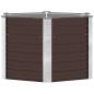 Preview: Garten-Hochbeet Braun 129 x 129 x 77 cm Verzinkter Stahl