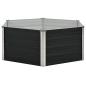 Preview: Hochbeet Anthrazit 129 x 129 x 45 cm Verzinkter Stahl
