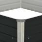 Preview: Hochbeet Anthrazit 129 x 129 x 45 cm Verzinkter Stahl