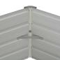 Preview: Hochbeet Anthrazit 129 x 129 x 45 cm Verzinkter Stahl