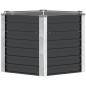 Preview: ARDEBO.de - Garten-Hochbeet Anthrazit 129 x 129 x 77 cm Verzinkter Stahl