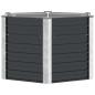 Preview: Garten-Hochbeet Anthrazit 129 x 129 x 77 cm Verzinkter Stahl