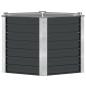 Preview: Garten-Hochbeet Anthrazit 129 x 129 x 77 cm Verzinkter Stahl