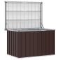 Preview: Garten-Aufbewahrungsbox Braun 109 x 67 x 65 cm
