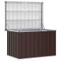 Preview: Garten-Aufbewahrungsbox Braun 109 x 67 x 65 cm