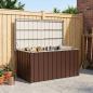Preview: ARDEBO.de - Garten-Aufbewahrungsbox Braun 129 x 67 x 65 cm