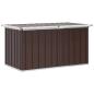 Preview: Garten-Aufbewahrungsbox Braun 129 x 67 x 65 cm