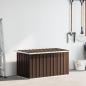 Preview: Garten-Aufbewahrungsbox Braun 129 x 67 x 65 cm