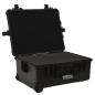 Preview: Flugkoffer mit Rollen Schwarz 58x45x27 cm PP