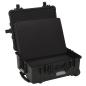 Preview: Flugkoffer mit Rollen Schwarz 58x45x27 cm PP