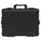 Preview: Flugkoffer mit Rollen Schwarz 58x45x27 cm PP