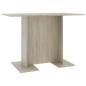 Preview: Esstisch Sonoma-Eiche 110x60x75 cm Holzwerkstoff