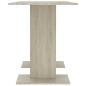Preview: Esstisch Sonoma-Eiche 110x60x75 cm Holzwerkstoff