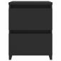 Preview: Nachttische 2 Stk. Schwarz 30×30×40 cm Holzwerkstoff