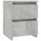 Preview: Nachttisch Betongrau 30×30×40 cm Holzwerkstoff