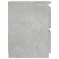 Preview: Nachttisch Betongrau 30×30×40 cm Holzwerkstoff