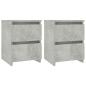 Preview: Nachttische 2 Stk. Betongrau 30×30×40 cm Holzwerkstoff