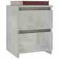 Preview: Nachttische 2 Stk. Betongrau 30×30×40 cm Holzwerkstoff