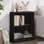 Preview: ARDEBO.de - Bücherregal Schwarz 60x24x76 cm Holzwerkstoff