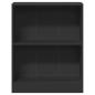 Preview: Bücherregal Schwarz 60x24x76 cm Holzwerkstoff
