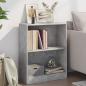 Preview: ARDEBO.de - Bücherregal Betongrau 60x24x76 cm Holzwerkstoff