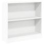 Preview: Bücherregal Weiß 80x24x75 cm Holzwerkstoff