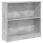Preview: Bücherregal Betongrau 80x24x75 cm Holzwerkstoff