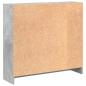 Preview: Bücherregal Betongrau 80x24x75 cm Holzwerkstoff