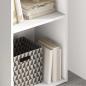 Preview: Bücherregal 2 Fächer Weiß 40x30x76,5 cm Holzwerkstoff