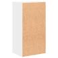 Preview: Bücherregal 2 Fächer Weiß 40x30x76,5 cm Holzwerkstoff