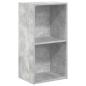 Preview: Bücherregal 2 Fächer Betongrau 40x30x76,5 cm Holzwerkstoff