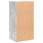 Preview: Bücherregal 2 Fächer Betongrau 40x30x76,5 cm Holzwerkstoff