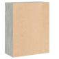 Preview: Bücherregal 2 Fächer Betongrau 60x30x76,5 cm Holzwerkstoff