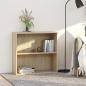 Preview: ARDEBO.de - Bücherregal Sonoma-Eiche 80x30x76,5 cm Holzwerkstoff
