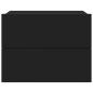 Preview: Nachttisch Schwarz 40x30x30 cm Holzwerkstoff