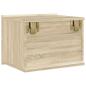 Preview: Nachttisch Sonoma-Eiche 40x30x30 cm Holzwerkstoff