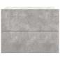 Preview: Nachttisch Betongrau 40x30x30 cm Holzwerkstoff