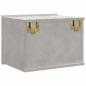 Preview: Nachttisch Betongrau 40x30x30 cm Holzwerkstoff
