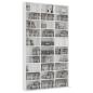 Preview: CD-Schrank Weiß 102x23x177,5 cm Holzwerkstoff