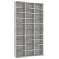 Preview: CD-Schrank Betongrau 102x16x177,5 cm Holzwerkstoff