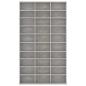 Preview: CD-Schrank Betongrau 102x16x177,5 cm Holzwerkstoff