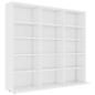 Preview: CD-Regal Weiß 100x23x89,5 cm Holzwerkstoff