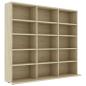 Preview: CD-Regal Sonoma-Eiche 100x23x89,5 cm Holzwerkstoff