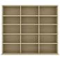 Preview: CD-Regal Sonoma-Eiche 100x23x89,5 cm Holzwerkstoff