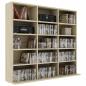Preview: CD-Regal Sonoma-Eiche 100x23x89,5 cm Holzwerkstoff